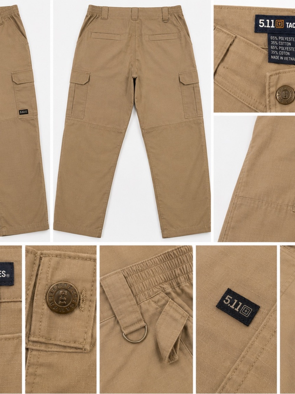5.11 Tactical Men’s Cargo Pants — Tan